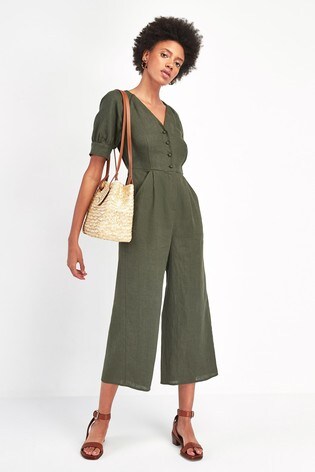 whistles khaki jumpsuit