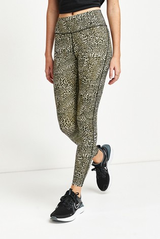 nike grey leopard print leggings