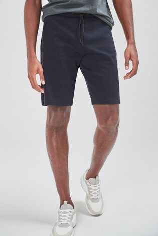 jersey shorts with zip pockets