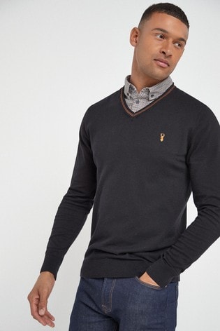 next v neck jumper mens Cinosural International School