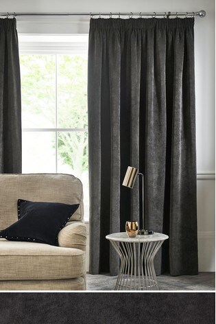 Buy Soft Velour Eyelet Lined Curtains From The Next Uk
