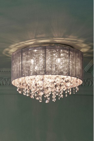 Palazzo 4 Light Flush Fitting From The Next Uk Grey Palazzo 4 Light Flush Fitting
