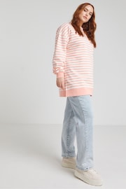Simply Be Pink Side Split Sweatshirt Tunic - Image 1 of 4