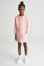 Reiss Pink Jamie Senior Jersey Sweater Dress - Image 1 of 5