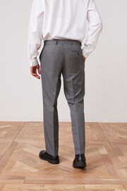 Grey Slim Machine Washable Plain Front Smart Trousers - Image 2 of 7