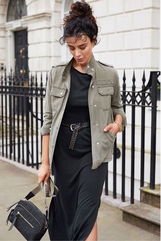 Mint velvet khaki utility jacket