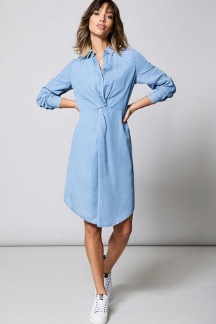 Mint velvet twist front shirt dress 2025