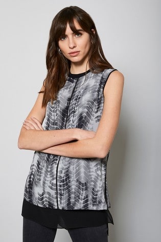 mint velvet vest tops