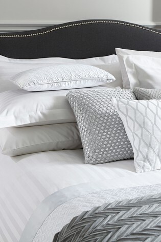Buy Peacock Blue Paramount 1000 Thread Count Satin Stripe Duvet