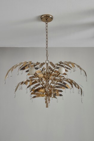 Palm Leaf 3 Light Chandelier