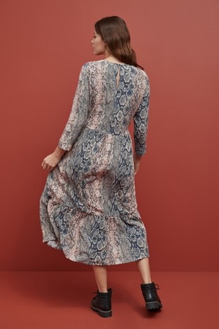 snake print dress next