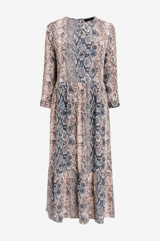 snake print dress next