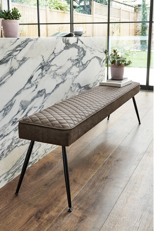 Buy Hamilton Large Bench With Black Legs From The Next Uk Online Shop