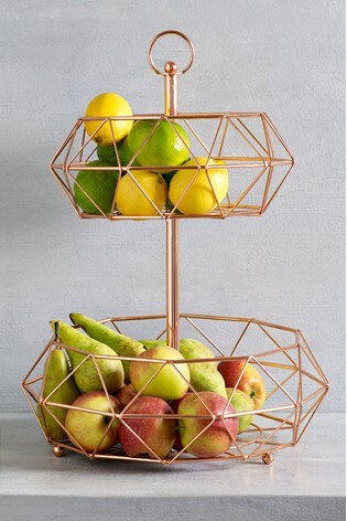 Buy Rose Gold 2 Tier Fruit And Veg Storage From The Next Uk Online