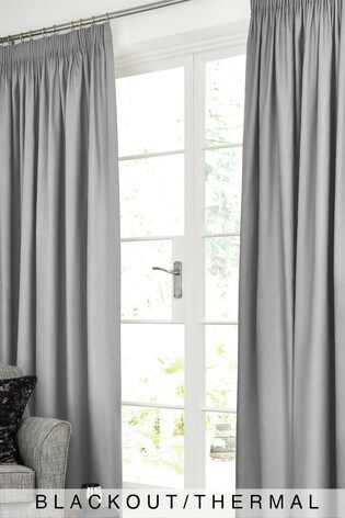 Buy Pencil Pleat Blackout Thermal Cotton Curtains From The Next Uk