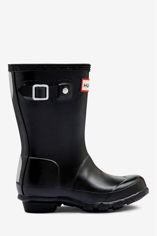 childrens black hunter wellies