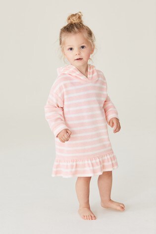 girls towelling beach dress