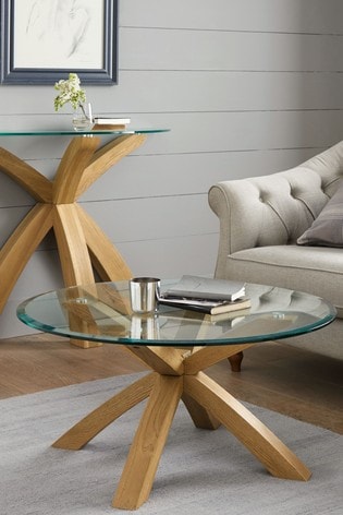 Buy Oak And Glass Coffee Table From The Next Uk Online Shop