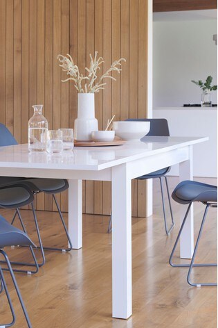 Buy White Gloss Double Extending Dining Table From The Next Uk