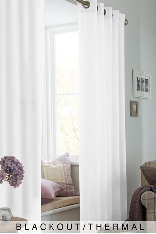 Buy Eyelet Blackout Thermal Cotton Curtains From The Next Uk