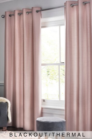 Buy Faux Silk Eyelet Blackout Thermal Curtains From The Next Uk
