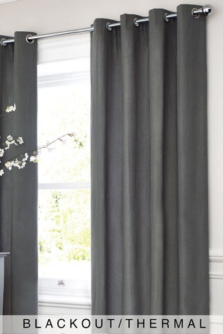 Buy Eyelet Blackout Thermal Cotton Curtains From The Next Uk