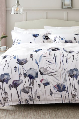 Buy Waffle Floral Duvet Cover And Pillowcase Set From The Next Uk