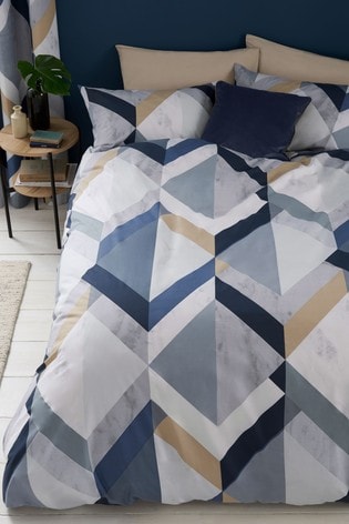 Overscale Bold Geo Duvet Cover and Pillowcase Set
