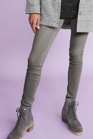 grey heeled boots