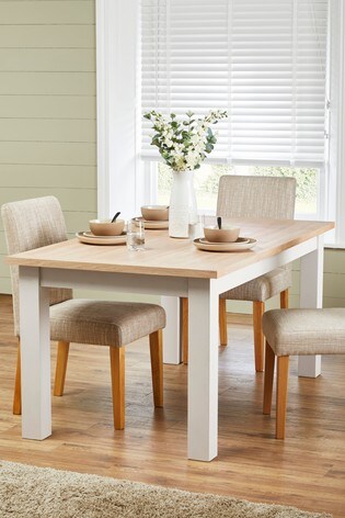 Buy Malvern 6 10 Seater Double Extending Dining Table From The Next Uk Online Shop
