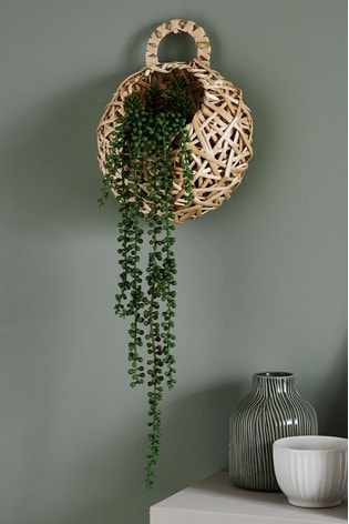 Artificial Trailing Plant In Wall Basket