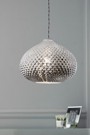 Glamour Easy Fit Shade From The Next Uk - How To Fit A Pendant Light Shade Uk