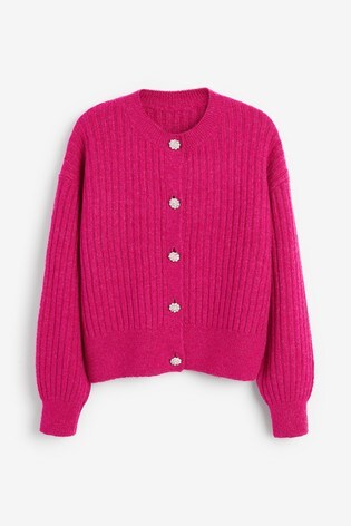 cardigan with gem buttons