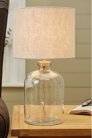 lamp glass table