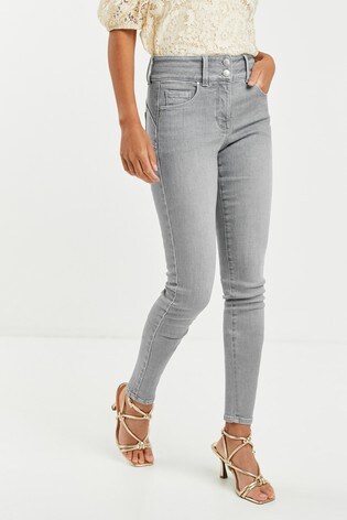 grey wash skinny jeans