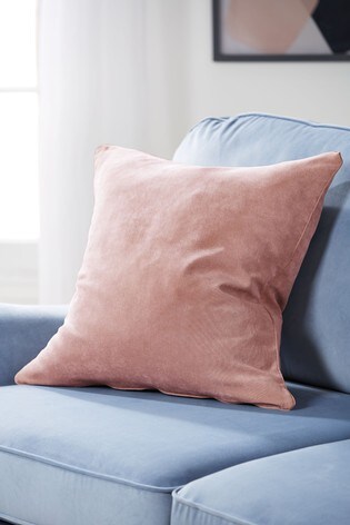 large blush pink cushions