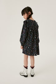 Navy Blue Floral Printed Dress (12mths-16yrs) - Image 2 of 7