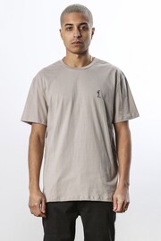 Religion Brown Relaxed Fit Crew Neck T-Shirt - Image 1 of 5