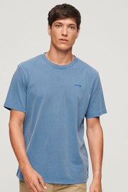 Superdry Light Blue Vintage Washed T-Shirt - Image 1 of 6