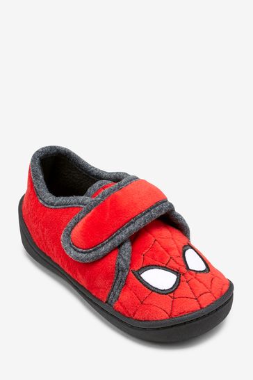 Official Spider-Man Slipper Shoes Touch And Close Spider Man Size 5-9 UK 22-27EU 