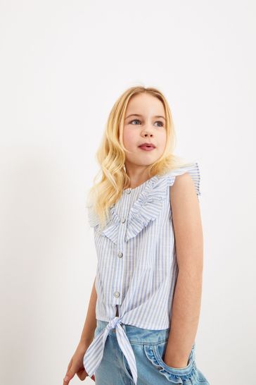 Frill blouse online clearance