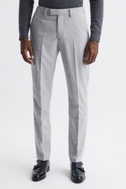 Reiss Soft Grey Lungo Slim Fit Chinos - Image 1 of 6