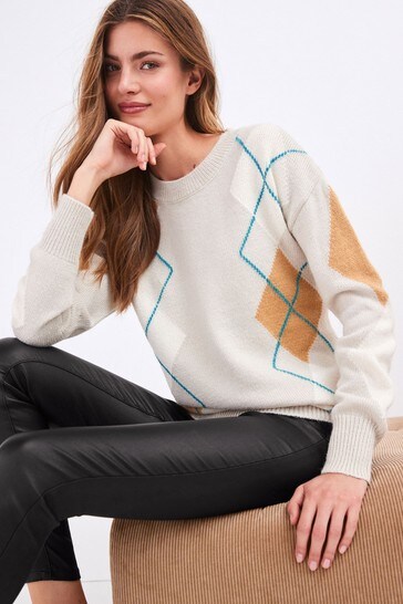 argyle jumper women's