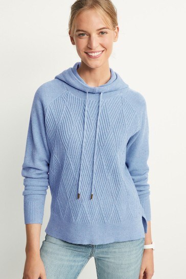 knitted hoodie womens uk