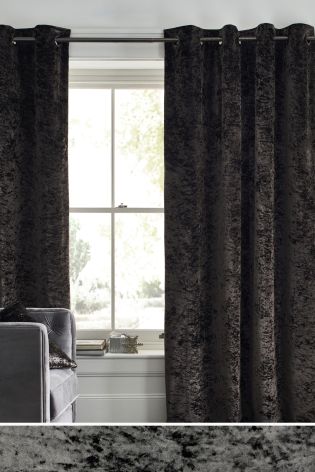 Buy Crushed Velvet Eyelet Lined Curtains from Next Netherlands Buy Crushed Velvet Eyelet Lined Curtains from Next Netherlands
