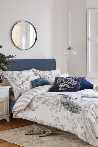 Buy Laura Ashley Belvedere Duck Egg Duvet Cover And Pillowcase Set From Next Germany Laura ashley home elise bonus luxury premium ultra soft duvet coverlet, lightweight comfortable 3 piece bedding set, stylish design for home décor, king, medium blue. next de
