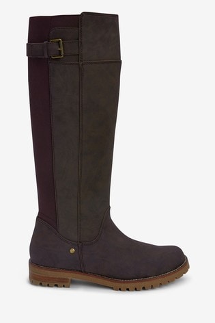 chunky long boots