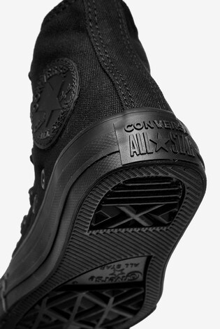 junior black converse high tops