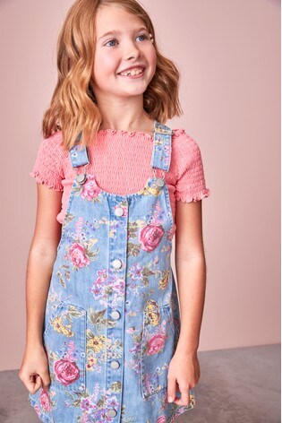 next denim pinafore
