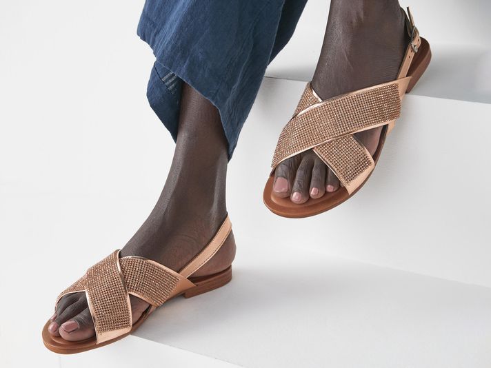 Next rose gold sandals
